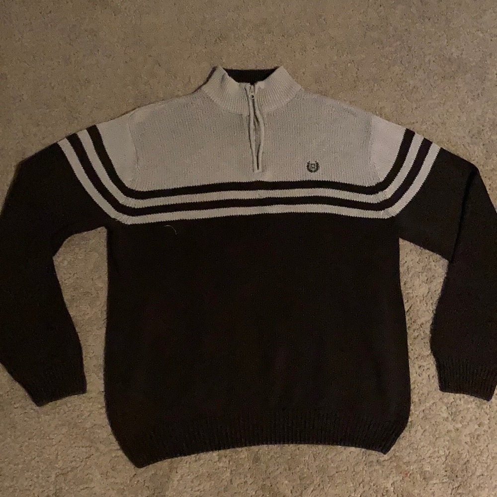 Chaps Half-Zip Sweater, 100% Cotton